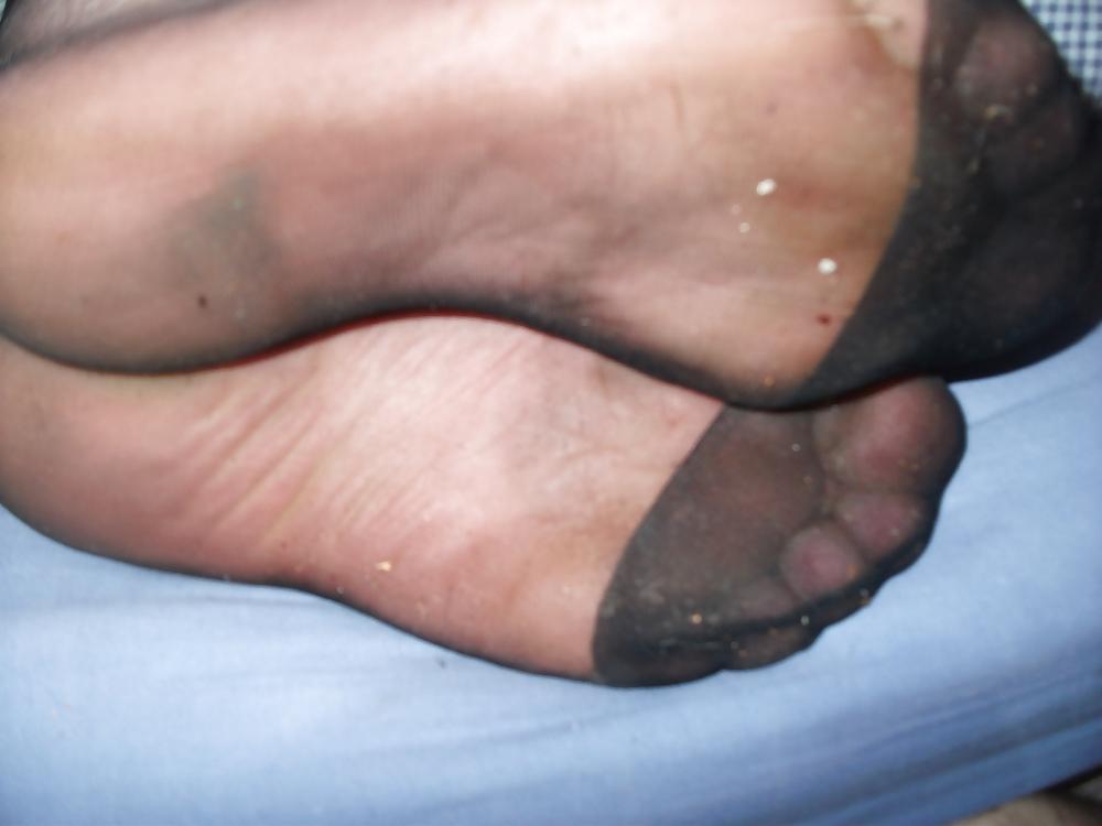 17P Mi bas voile noir et masturbation