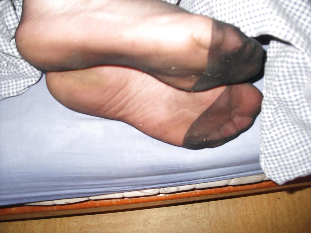 17P Mi bas voile noir et masturbation