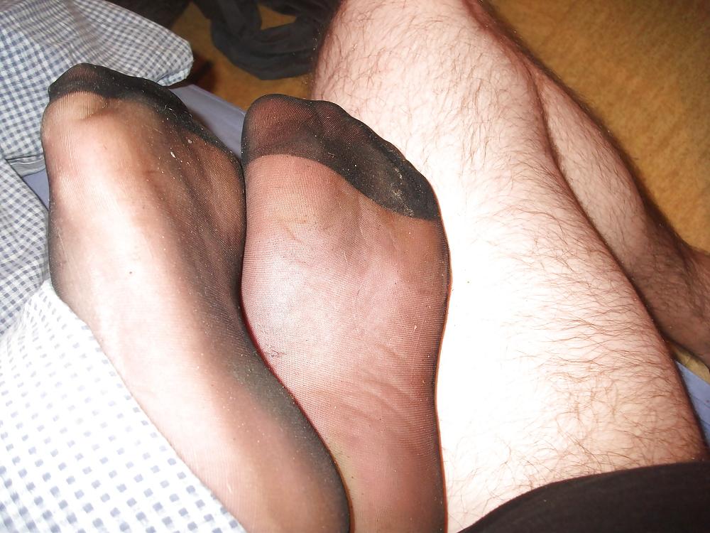 17P Mi bas voile noir et masturbation