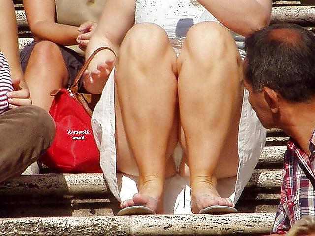 15P Upskirt street candid part 15