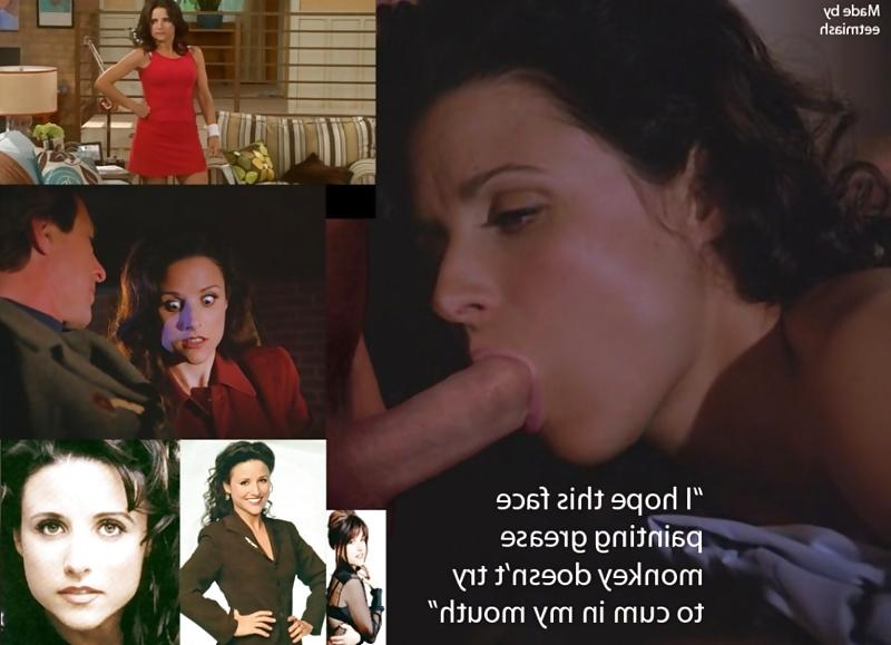 25P JULIA LOUIS DREYFUS SUCKING COCK AND GETTING FUCKED