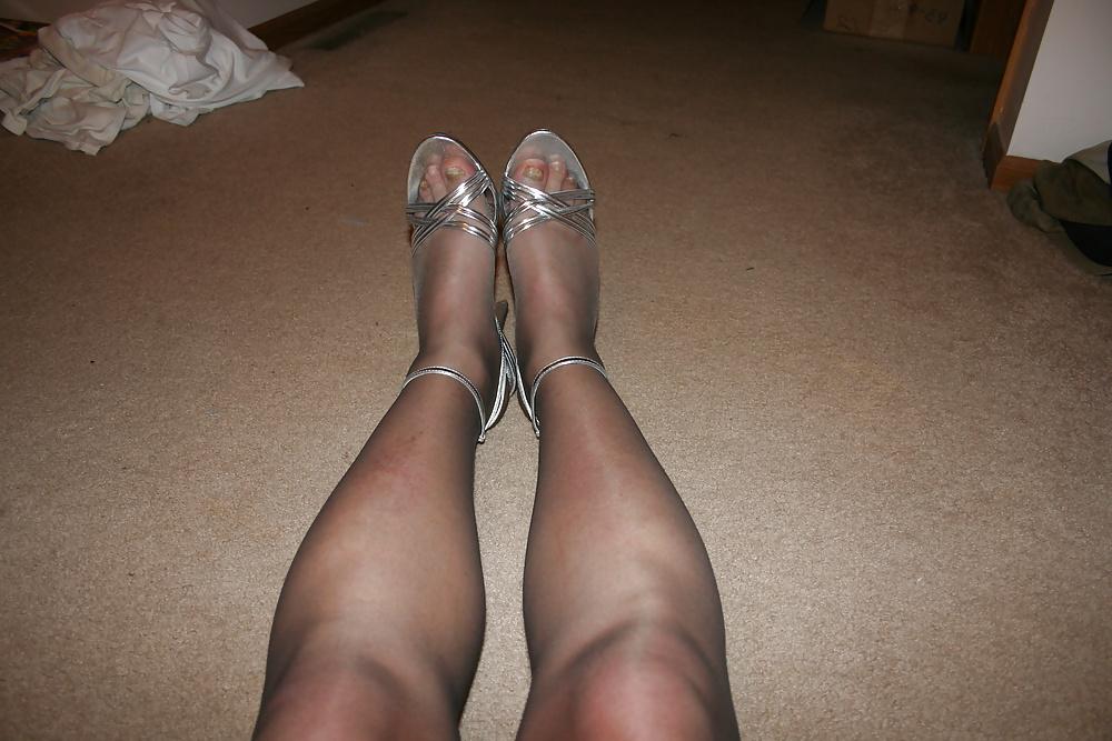 22P New Stockings & Sexy Heels