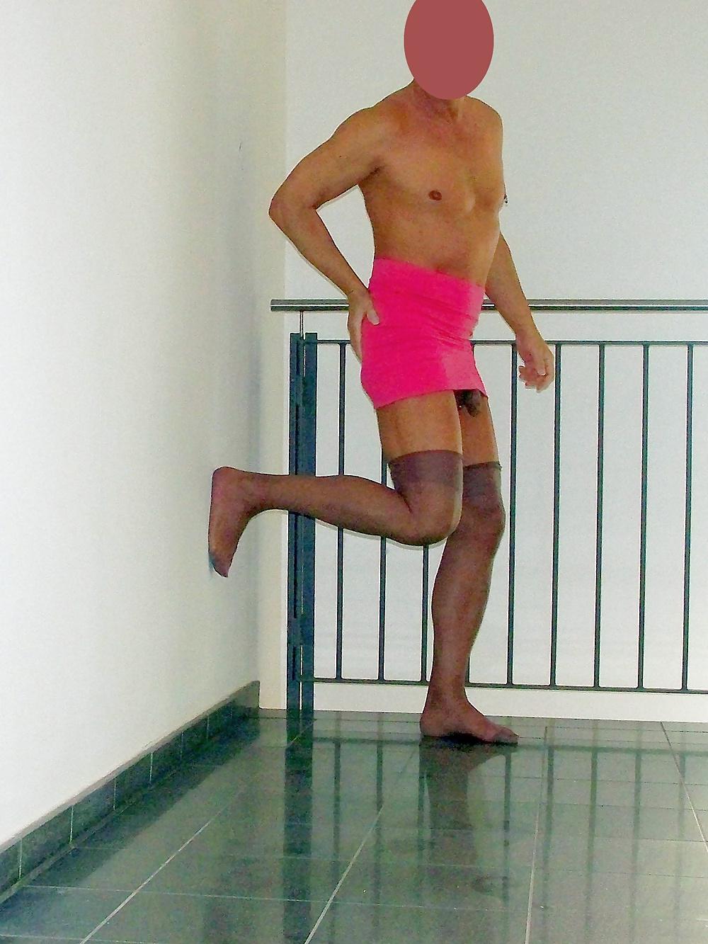 20P Crossdresser Stockings Mini Cumshot