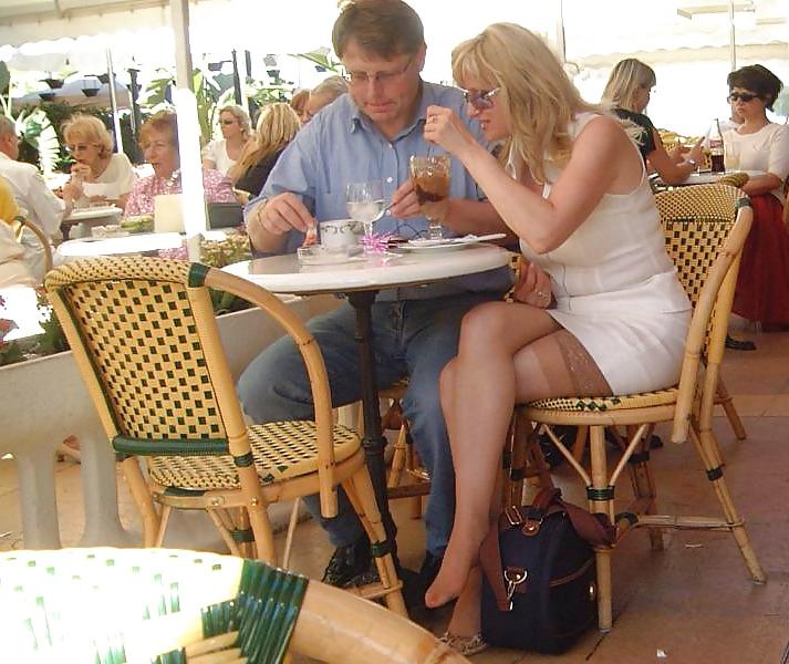 25P Voyeur candid upskirt leggy  street walkers