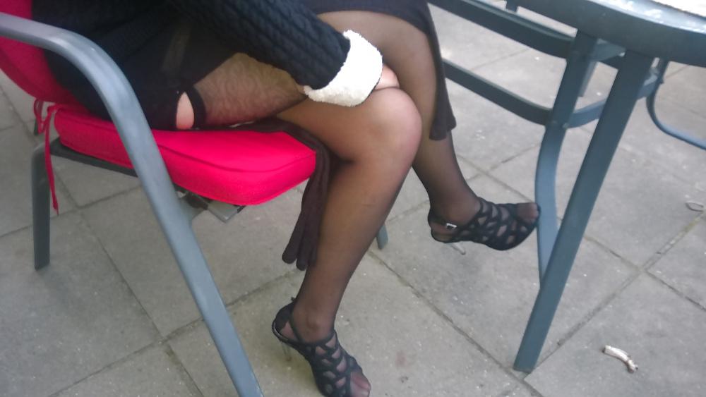 25P Sexy friday in black stockings with seam
