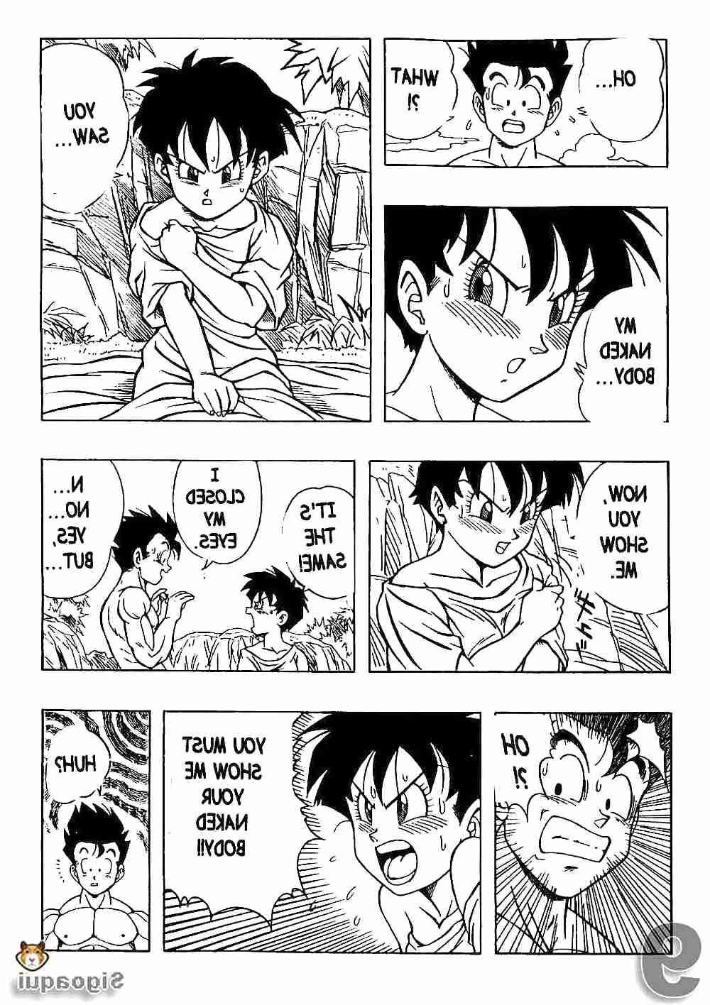 24P Videl and Gohan   Dragon Ball   by       Sigoaqui