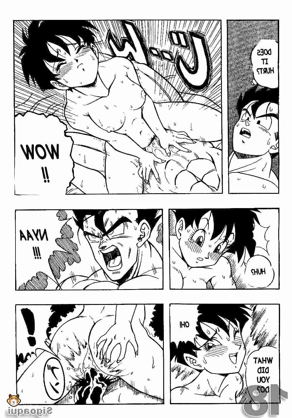 24P Videl and Gohan   Dragon Ball   by       Sigoaqui