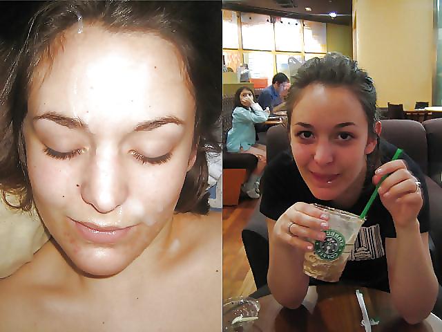 23P Before and after cum and facials.