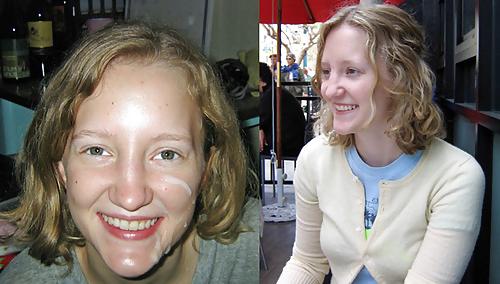 23P Before and after cum and facials.