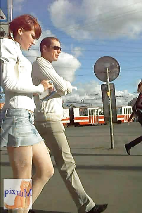 6P Pantyhose upskirt-street views 5.