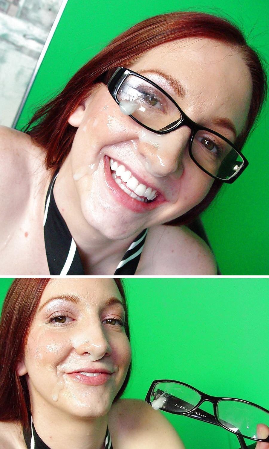 25P Cum on glasses. Facials. Pro-Am mix.