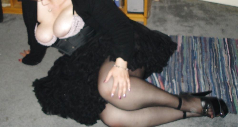 13P Pt2 Football night stockings suspenders nylons heels
