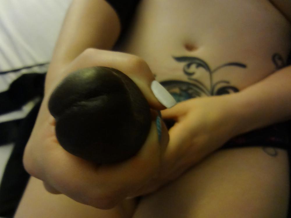 5P Playing with strapon 