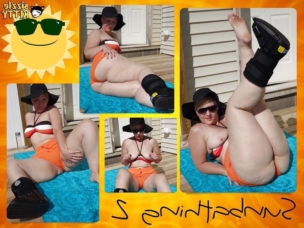 10P Sunbathing v2 - Orange Booty Shorts