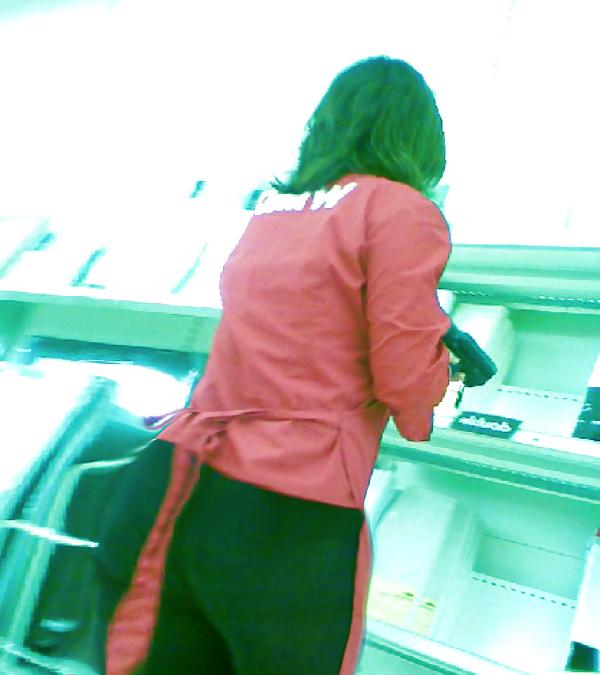 10P Milf co worker with big ass in tight trousers and jeans
