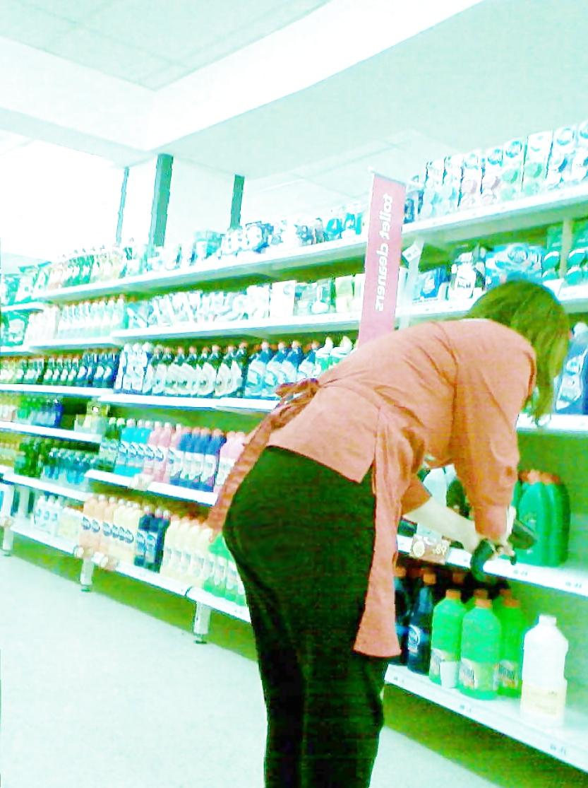 10P Milf co worker with big ass in tight trousers and jeans