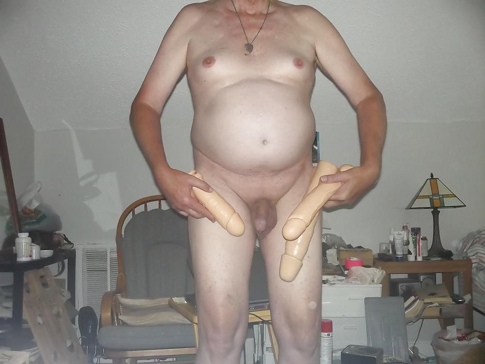 10P Comparing my sissy cock for Master Big Popa