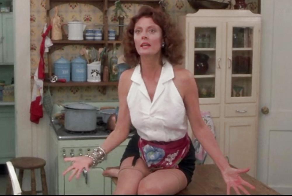 11P Susan Sarandon Stockings and Garters