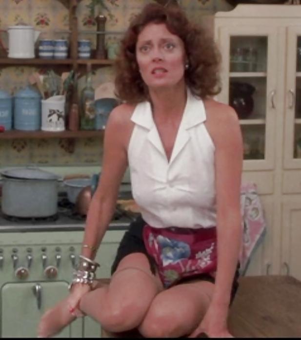 11P Susan Sarandon Stockings and Garters