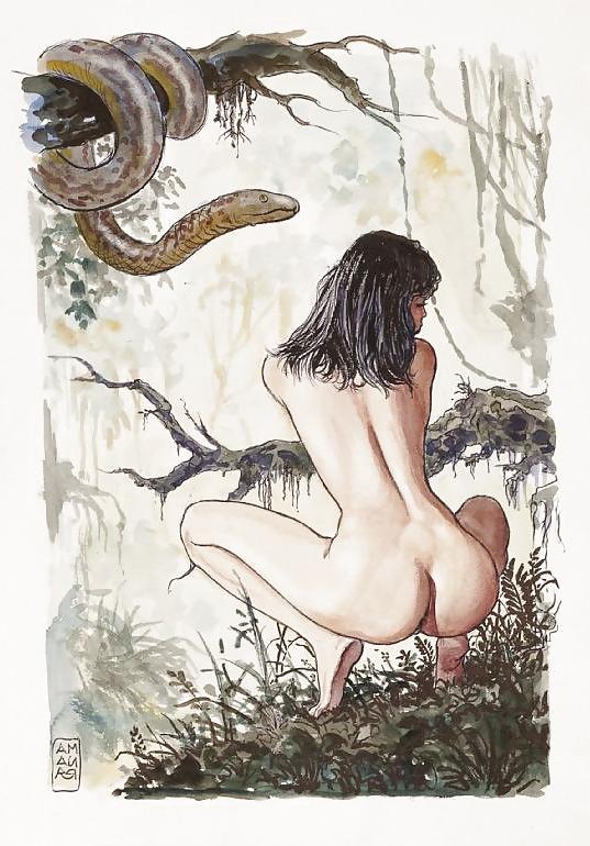 25P Favourite Milo Manara Erotic Toons