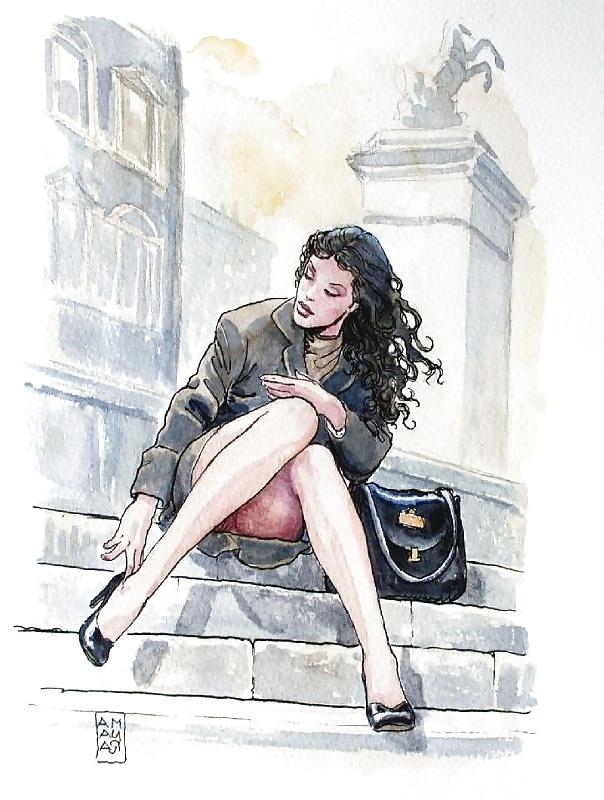 25P Favourite Milo Manara Erotic Toons