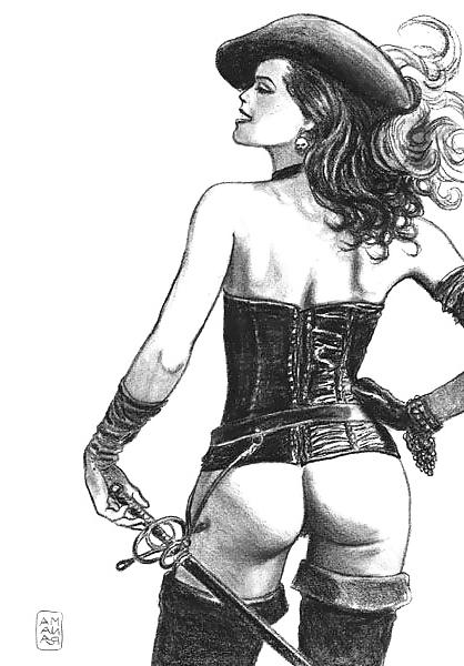 25P Favourite Milo Manara Erotic Toons