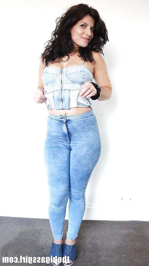 4P Jeggings ass denim chubby booty