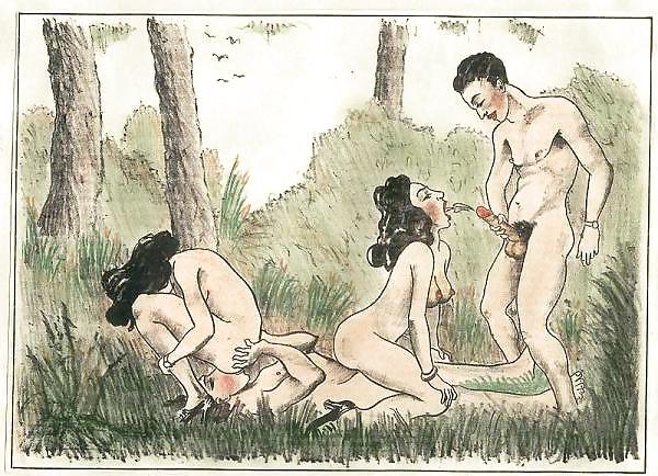 25P Vintage Erotic Drawings 7