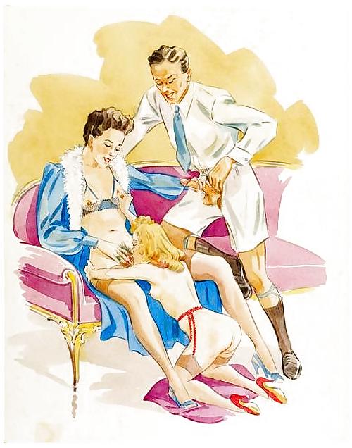 25P Vintage Erotic Drawings 7