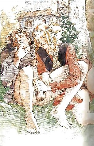 25P Vintage Erotic Drawings 7