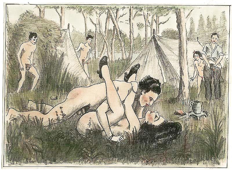 25P Vintage Erotic Drawings 7
