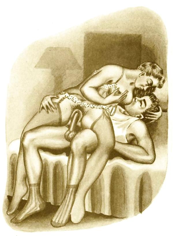 25P Vintage Erotic Drawings 7