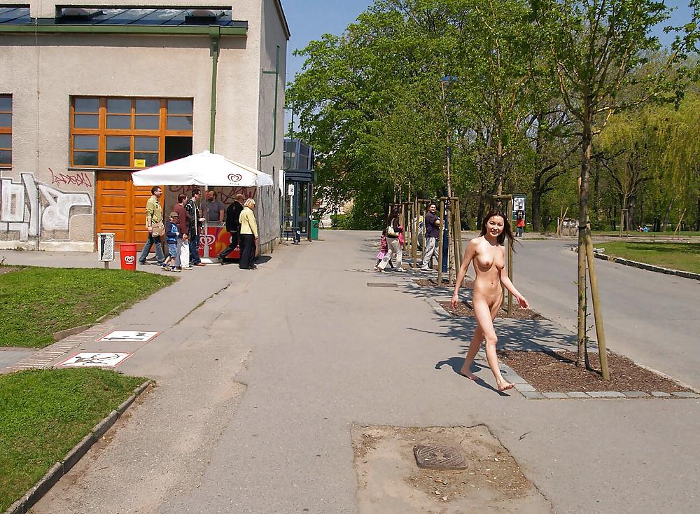 23P Wife naked and barefoot in the street