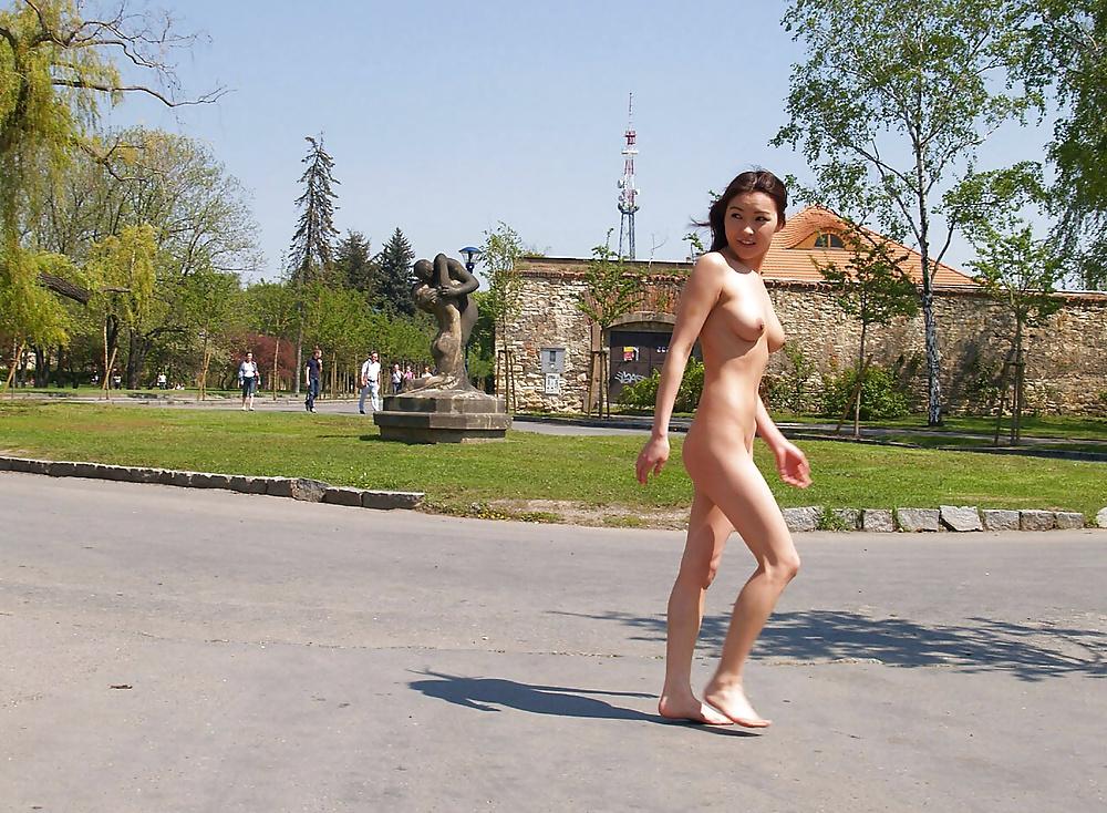 23P Wife naked and barefoot in the street