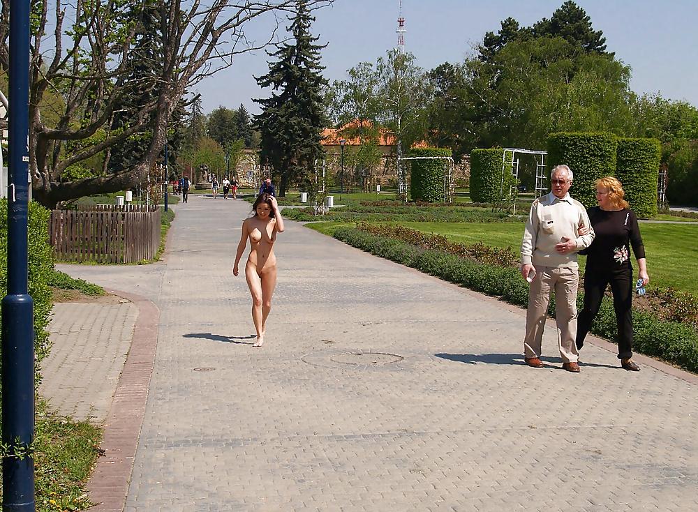 23P Wife naked and barefoot in the street