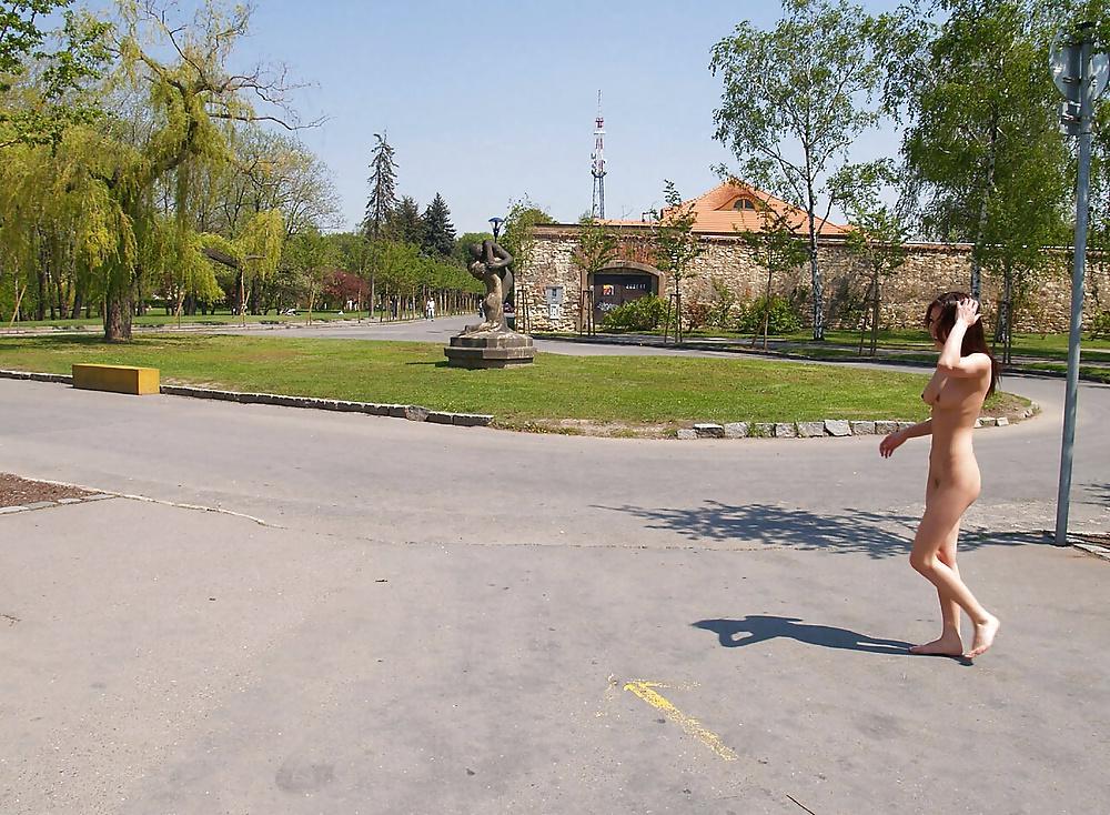 23P Wife naked and barefoot in the street