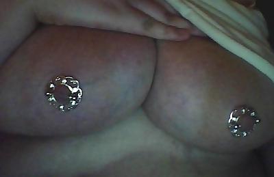 10P Newer pics of pierced tits