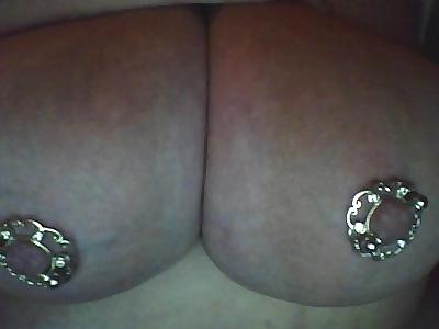 10P Newer pics of pierced tits