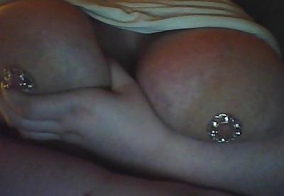 10P Newer pics of pierced tits