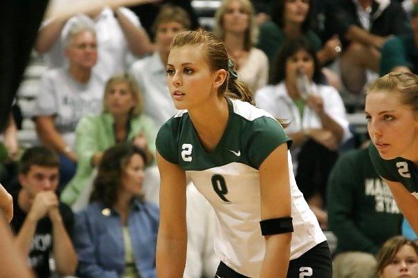 25P Insanely Hot College Volleyball Player