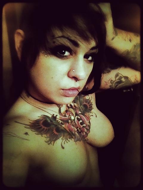 18P Emo girls with nice tattoos