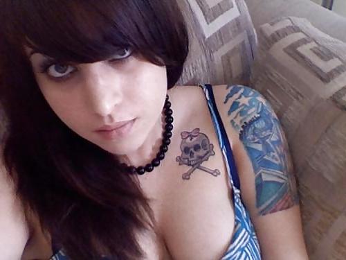 18P Emo girls with nice tattoos