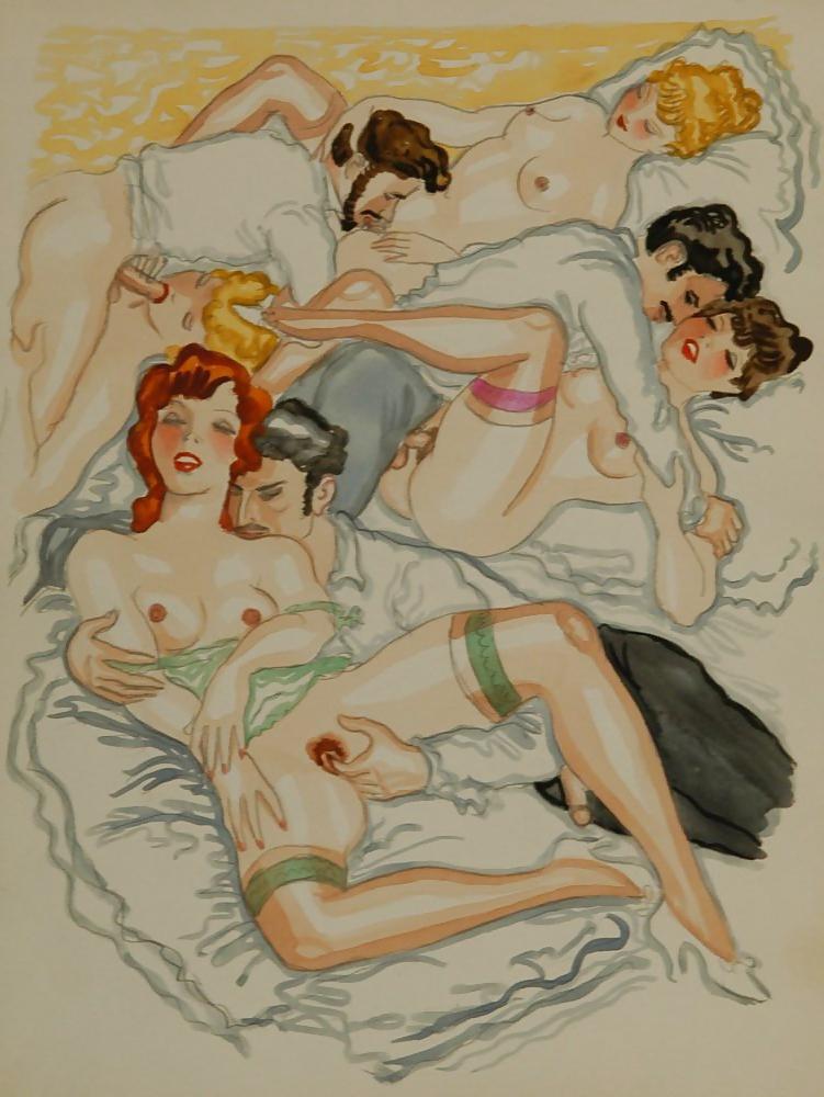 25P Vintage Erotic Drawings 2