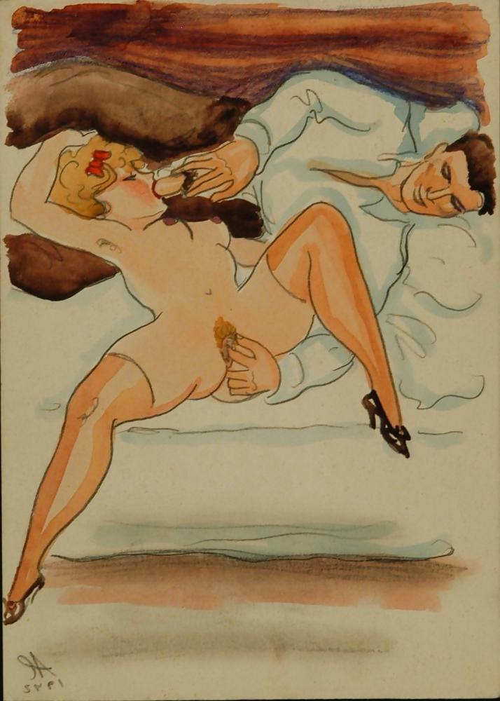 25P Vintage Erotic Drawings 2