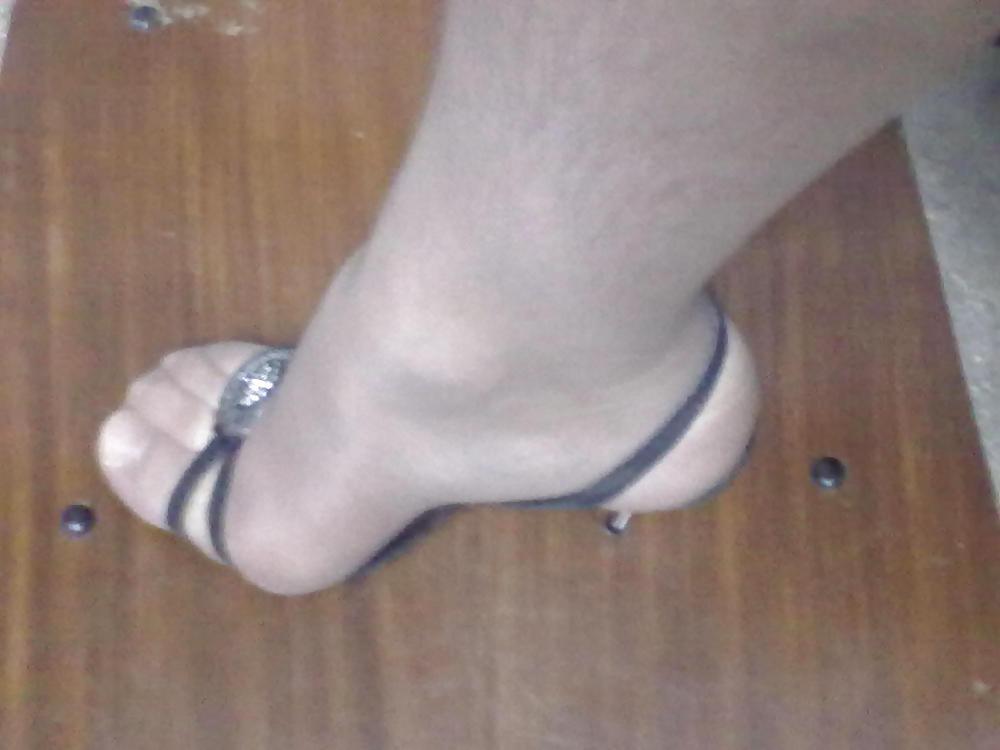 25P My heels and stocking