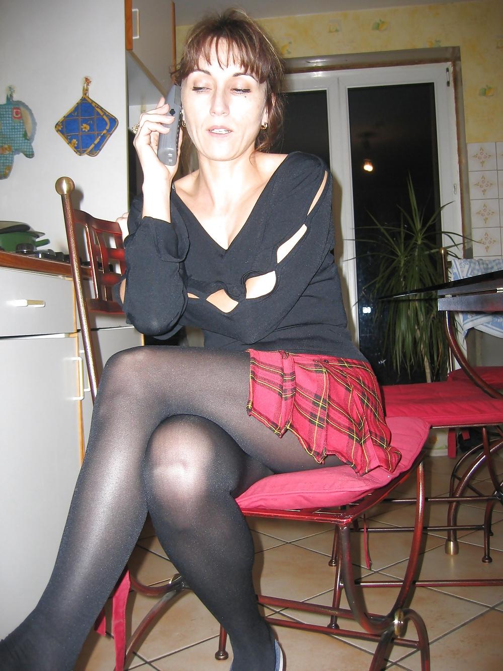 25P Mature Ladies Wearing Pantyhose and Stockings - Swingers
