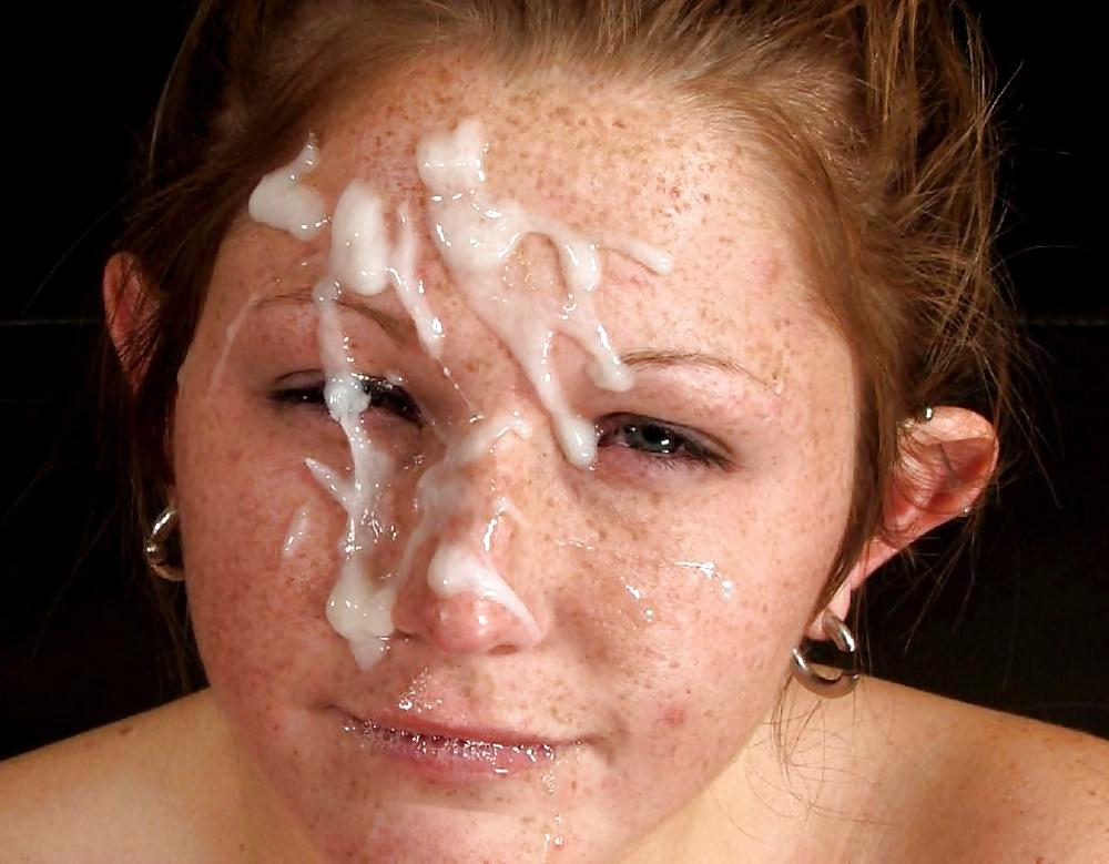 25P Eyes Open Facial Cumshot With Cum in eye