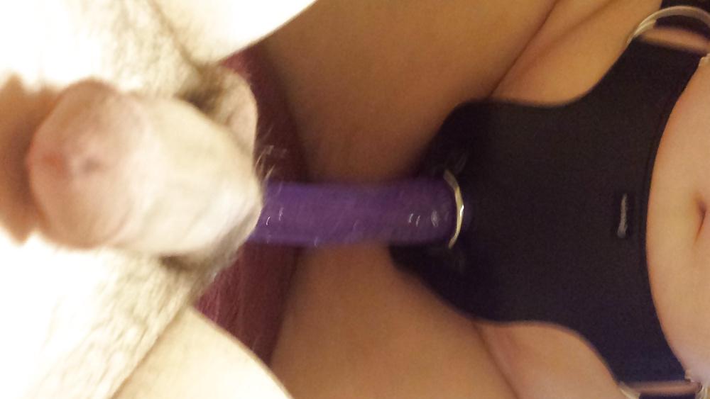 5P Strap on and vibrator - anal 