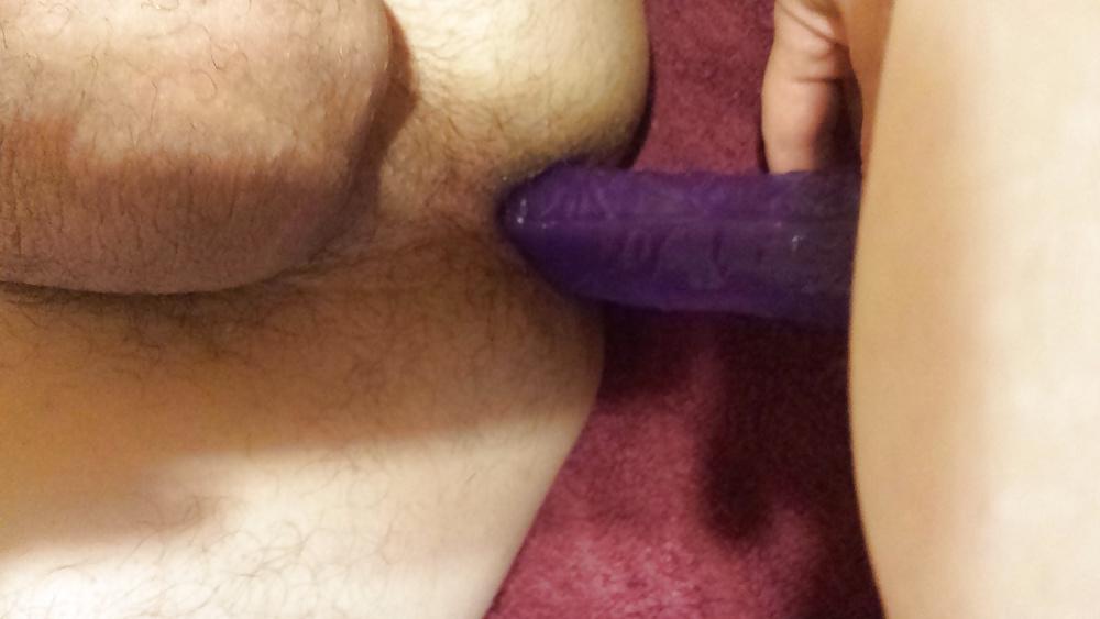 5P Strap on and vibrator - anal 