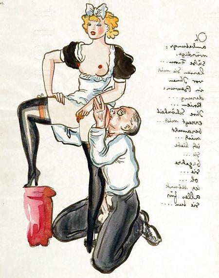 25P Vintage Erotic Drawings 10